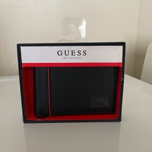 GUESS Black Bifold Wallet